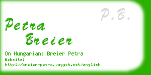 petra breier business card